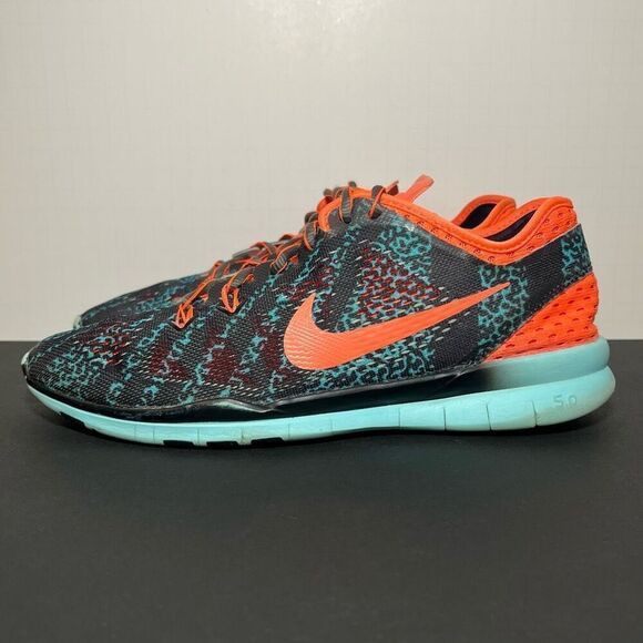 Womens NIKE Free TR Fit 5.0 Teal Blue Running Shoes / Size 9.5 - Picture 3 of 8